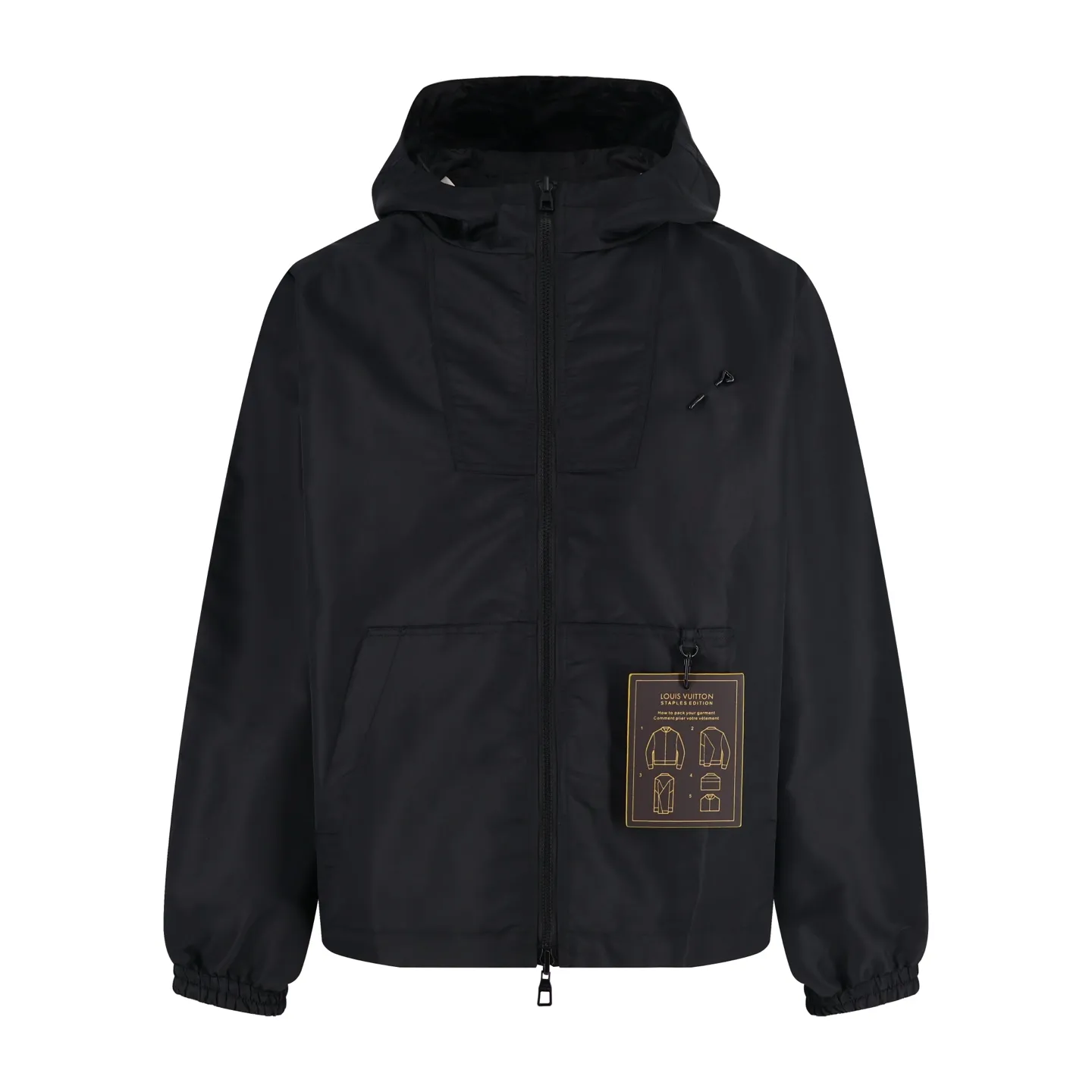 🅿️700 1v full-print double-sided windbreaker jacket (black). The original purchase was 22600. This fabric is custom-woven with 50D imported full-gloss nylon yarn jacquard machine with 0.2*0.2 plaid and original plate. 100 mercerized fabric is used inside, which is expensive. Jacquard alignment technology is used. There are 36 pieces of the whole garment. The sewing is very difficult. All hardware is fully molded and customized. All patterns in the garment are fully aligned. The inside uses very complicated back and forth stitching to completely match the original. Size:46-48-50-52